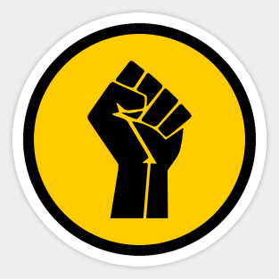 Black Power Fist Sticker